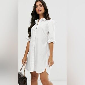 Petite cotton mini shirt